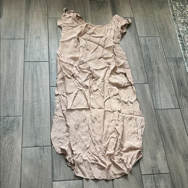 Flynn Skye Tan Polka Dot Dress - Image 5