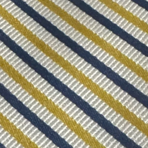 IZOD 100% Silk Blue Yellow White Diagonal Striped Men’s Neck Tie Classic Business - Image 5