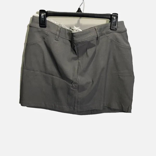 Wild Fable Gray Lace Trim Mini Skirt Women‎ Medium NEW Nylon Y2K 90s - Image 2