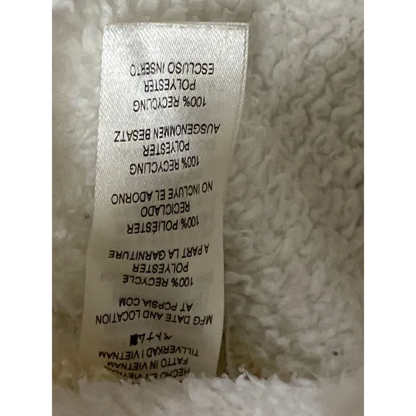 Patagonia Los Gatos Women's White Fleece 1/4 Zip Long Sleeve Sweater Top Sz XXS - Image 5