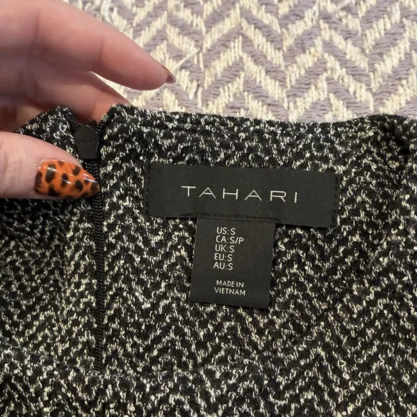 Tahari Womens Carrier Office Casual Pencil Tweed Gray Dress Sz S NWT - Image 11