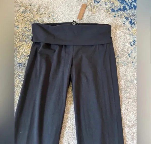 SKIMS Cotton Jersey Foldover Pants XS - Image 4