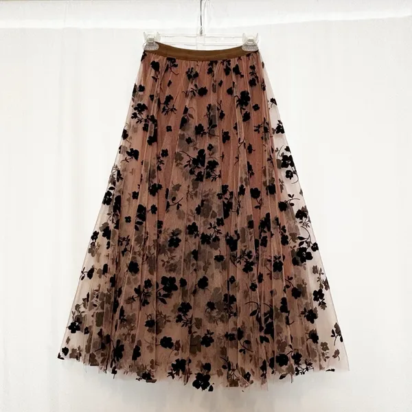 Whimsical Sheer‎ Tulle Midi Skirt size Extra Small/Small - Image 3