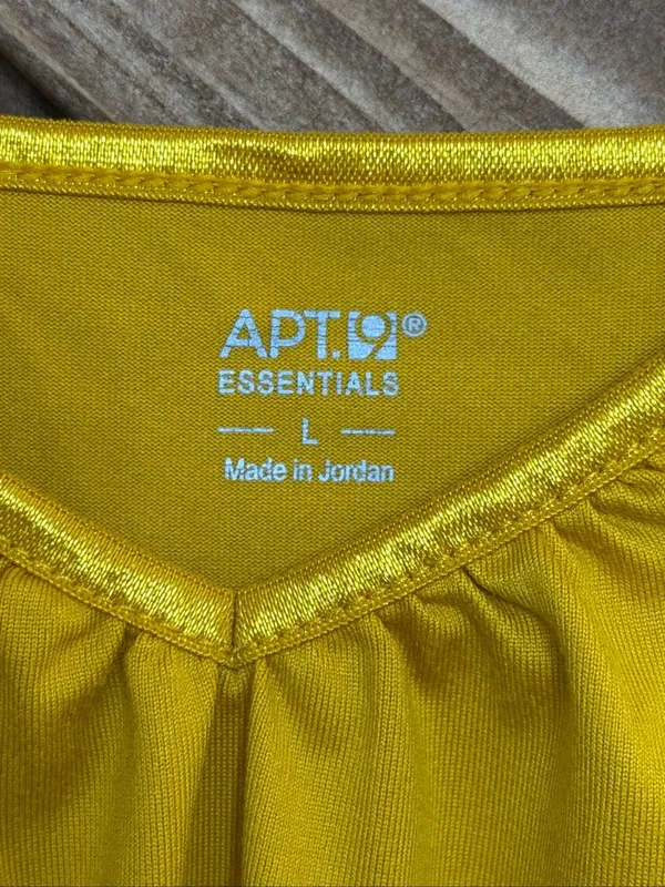 Apt. 9 Essentials Women’s Large Yellow Cami Tank Top Adjustable Straps Gathered( - Image 2