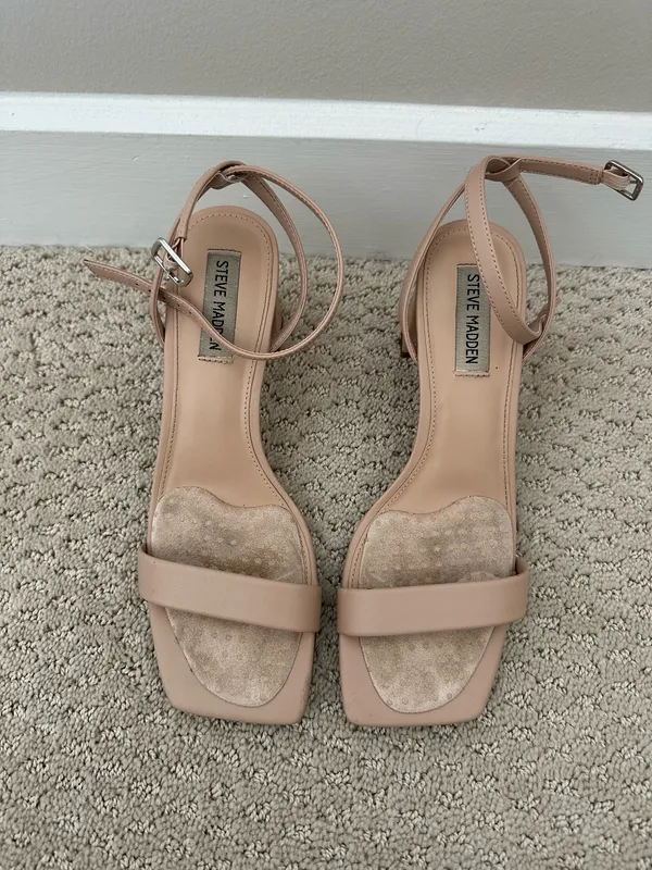 Steve Madden Nude Luxe Strappy Heels - Image 3