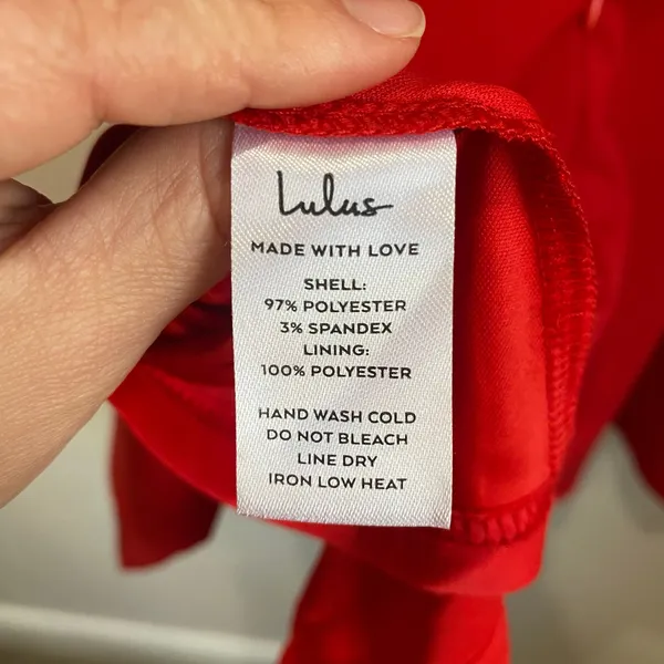 Lulus Divine Darling Red Ruffle Mini‎ Skater Dress Size S Romantic Party Date - Image 6