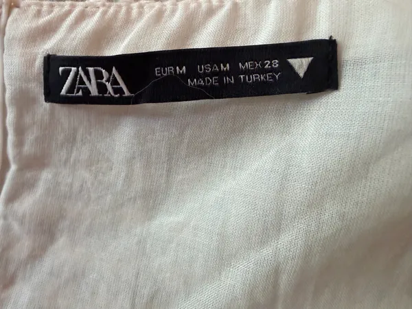 Zara Mint and Cream Tweed Strapless Bustier Top - Image 3