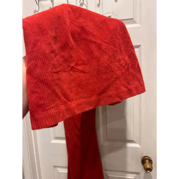 Aerie Orange Corduroy Flare Pants High Waisted Ribbed Wide Leg XL Long Cozy Boho - Image 4