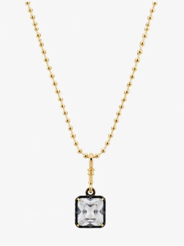 Revolve x Adina Eden Square Encased Statement Necklace Charm - Image 5