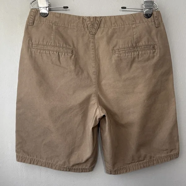 Columbia Canvas Shorts Womens Size 10 Khaki Brown Hiking Gorpcore Granola Girl - Image 4