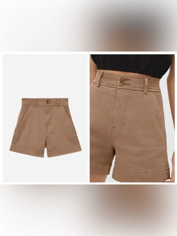 Everlane The Way-High twill shorts SZ:0 - Image 3