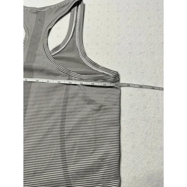 Lululemon Swiftly Tech Racerback Tank Top 10 Gray Stripe “Crush the Distance” - Image 5