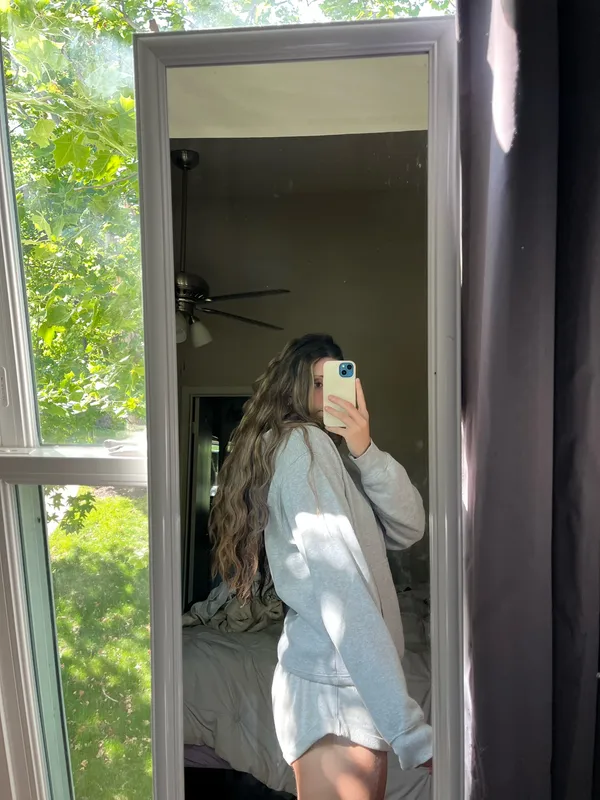 Aritzia Cozy Fleece Perfect Hoodie grey - Image 2