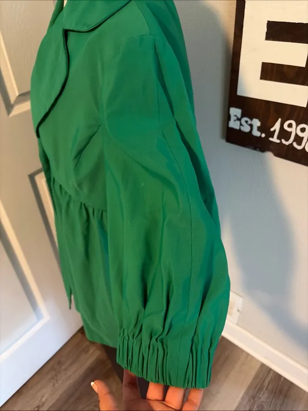 Nine West New!Green Button-Front Women's jacket size L - Image 4