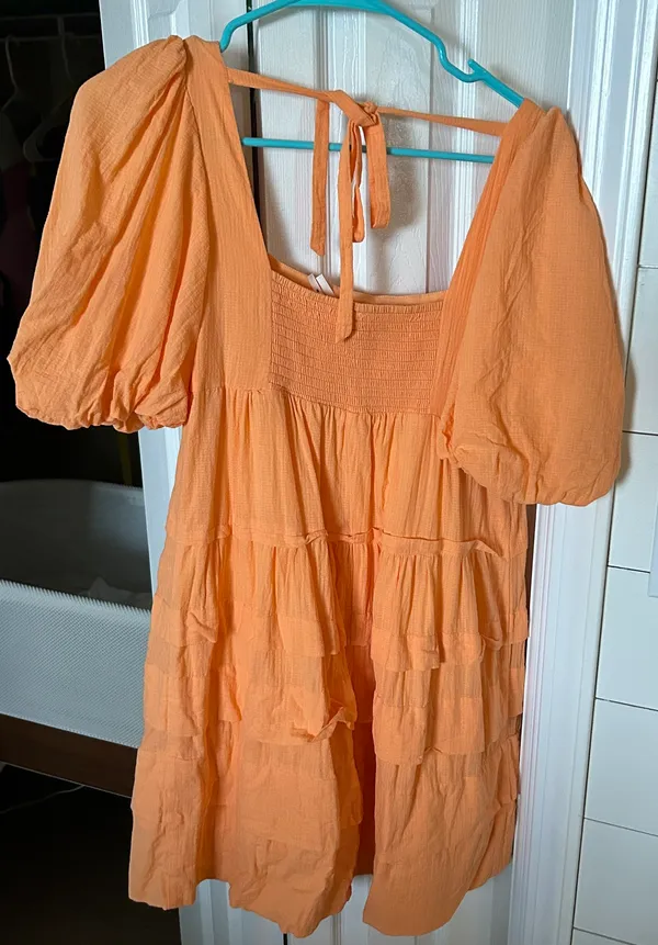 Anthropologie Square Neck Tiered Dress - Image 10