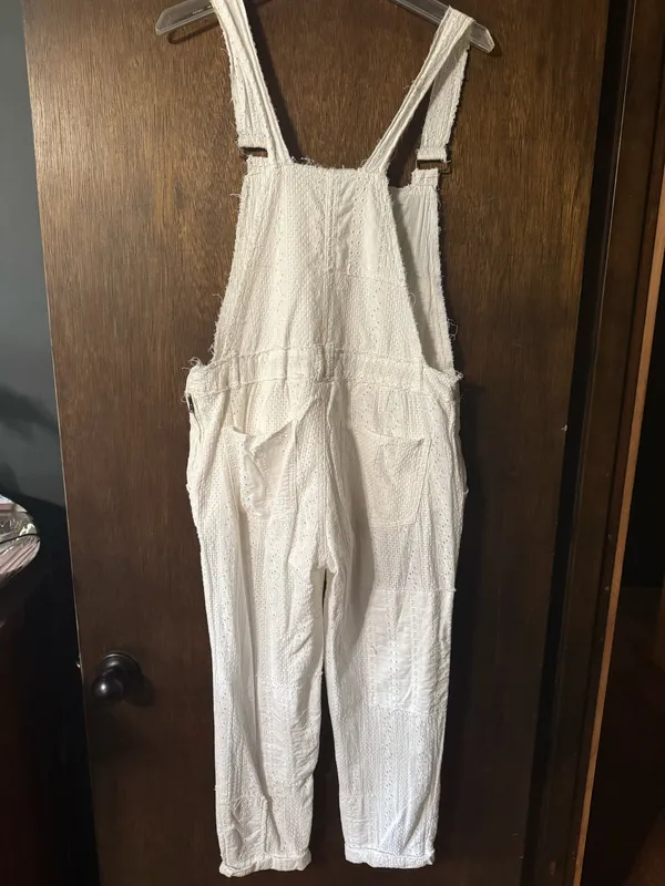 Free People Eyelet Romper Ivory Sahara - Image 3