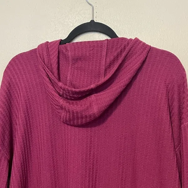 CHASER‎ Waffle Knit Thermal Hoodie Size Medium - Image 6