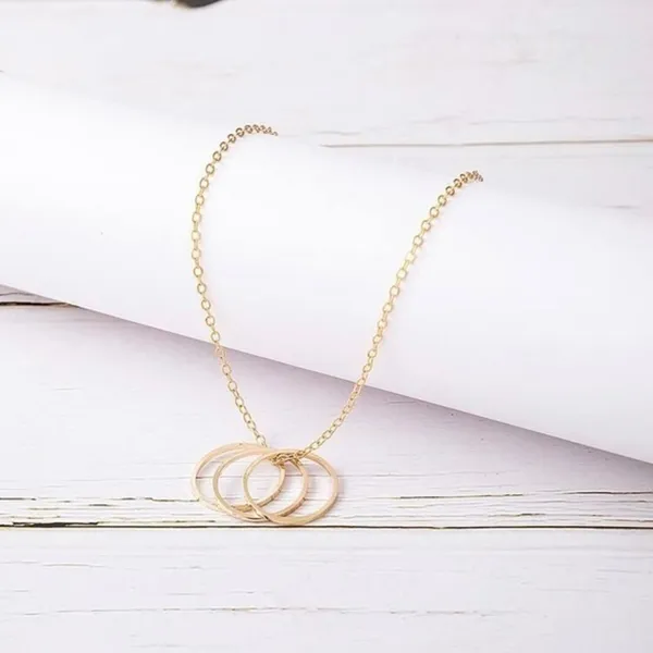 3/$30 💛 Dainty Ring Necklace Gold - Image 3