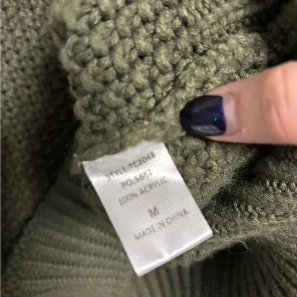 G&D Women's Leopard Print Colorblock Sweater - Orange, Cream, and Green - Image 3