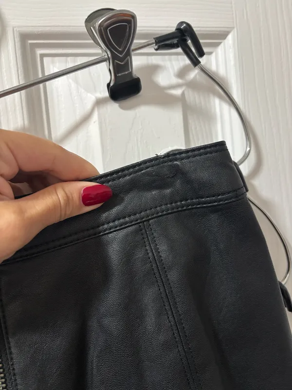 Abercrombie Faux Leather Mini Skirt - Image 8