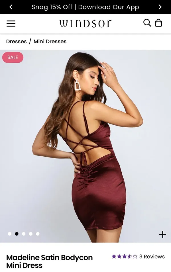 Windsor Strappy Deep Plum Dress - Image 6