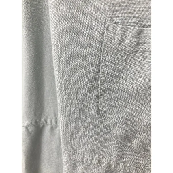 Vintage Homestead Prairie In Due Time Maternity Linen Blend Mint Blue Maxi Dress - Image 6