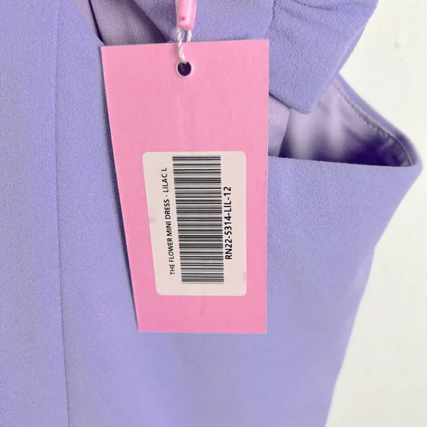 NWT Runaway by Rozalia The Flower Mini Dress Lilac Purple Size Large L NEW - Image 8