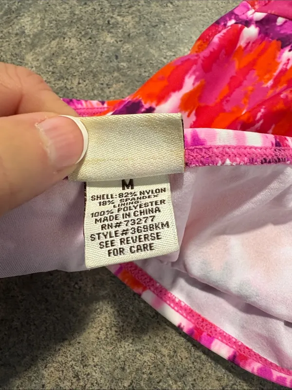 Mudd Pink Purple and Orange Tie-Dye Bikini Bottom - Image 4
