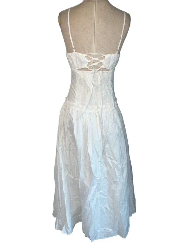 Line & Dot Maison Corset Dress in White Small New Womens Maxi Gown - Image 6