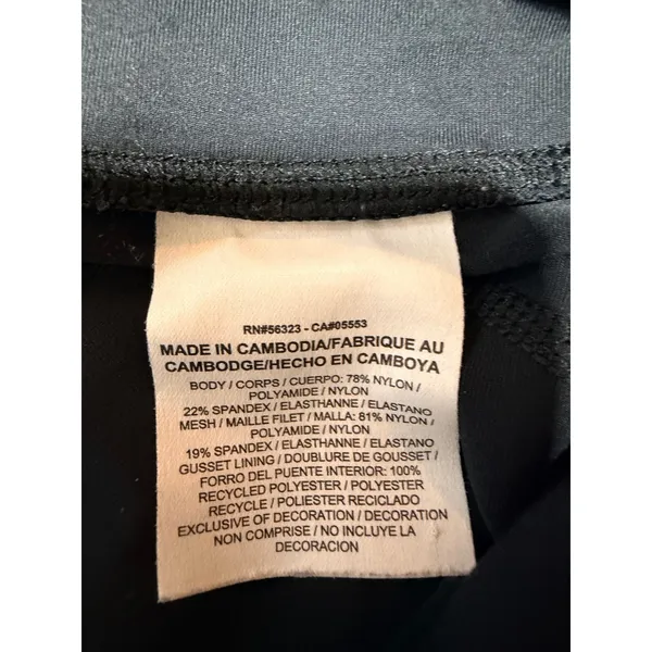 Nike Dri-FIT Running Cropped Mesh Capris Women's Size S Black Pocket Gym Workout - Image 5