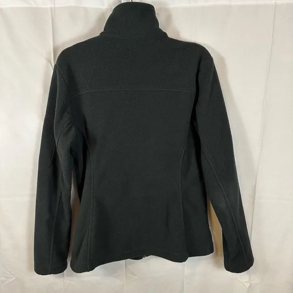 Columbia Women’s Full Zip Fleece Jacket Coat Dark Green (Nearly Black) XS - Image 3