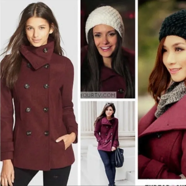 Thread & Supply Double Breasted Oxblood Peacoat Size Medium - Image 7