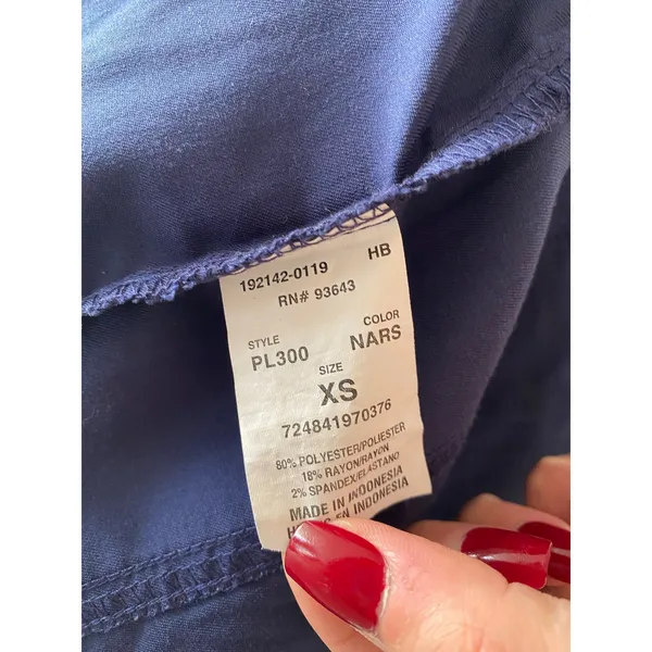 Sanibel Scrubs Navy Blue Button - Image 5
