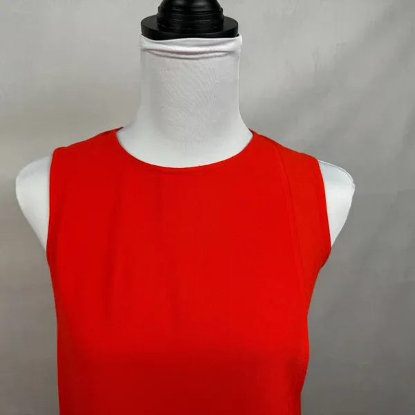 Zara Woman Tank Top Sz XS Red Faux Wrap Sleeveless - Image 4