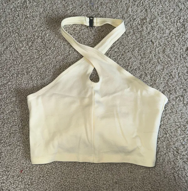 Aritzia Sunday Best Yellow Halter Top - Image 2