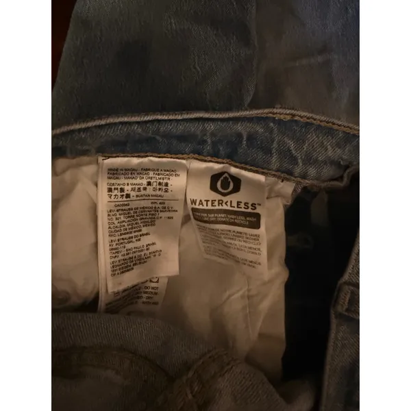 Levis Ribcage Straight Ankle‎ Jeans Womens 26 Light Wash Distressed - Image 6