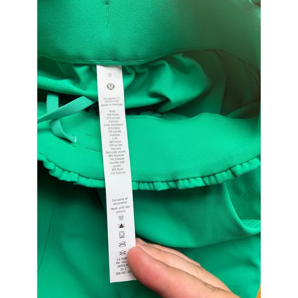 Lululemon Green High-Rise Jogger Pants Athletic Travel Lounge Size 0 - Image 5