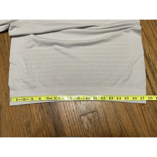 Lululemon Swiftly Breathe Long Sleeve Stretch Perforated Shirt White Size 6/8 - Image 10