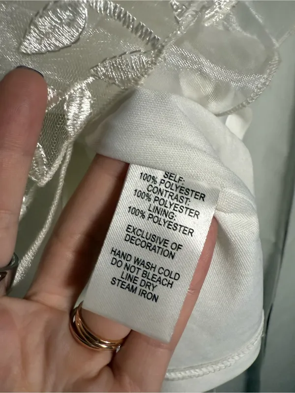Lulus Lavish Lifestyle White Embroidered Ruffled Mini Dress Size Large - Image 10