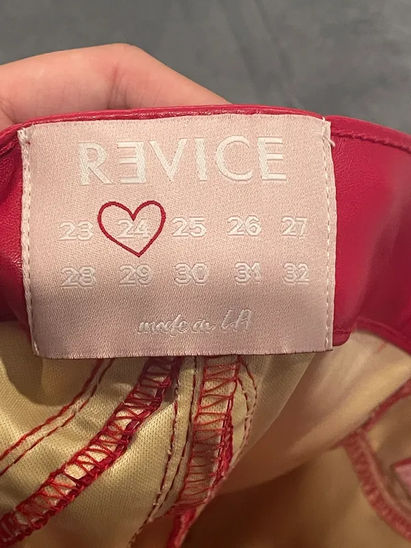 Revice Denim Red  Pants/ Venus Flared - Image 7