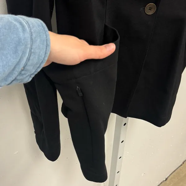 QOR Women’s Commuter Travel Jacket Performance Single Button Blazer Pockets Lg‎ - Image 6