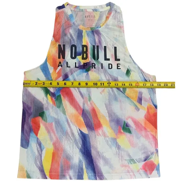 NOBULL Muscle Tank Women Large Rainbow All Pride Graphic Sleeveless Gym Top - Image 6