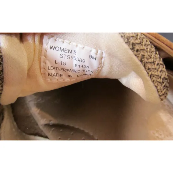 Sperry Women’s Koifish Boat Shoes Tan 9M Leather Mesh Nautical Loafers - Image 10
