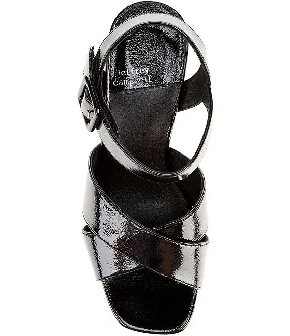 Jeffrey Campbell Amma Patent Platform Block Heel Sandals - Image 4