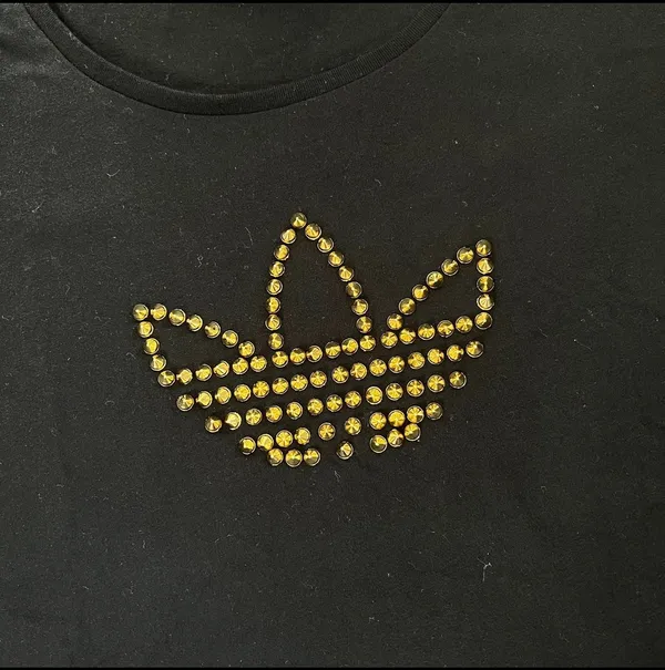 GUC  Gold Studded Scoop Neck Tee - Image 3