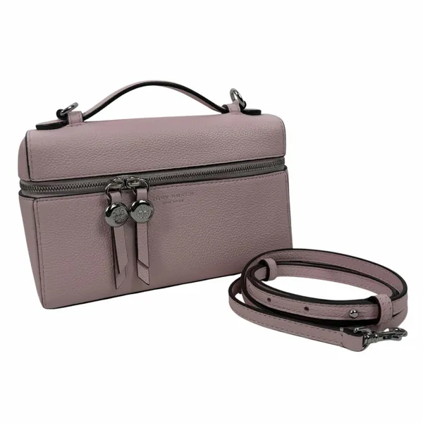 Tory Burch Slim Romy Top Handle Bag Leather Crossbody Bag Rose Pink - Image 6
