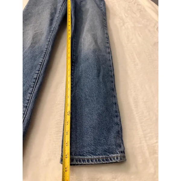American Eagle Stretch Straight Leg Jeans Womens 000‎ Medium Wash Blue Denim NWT - Image 3