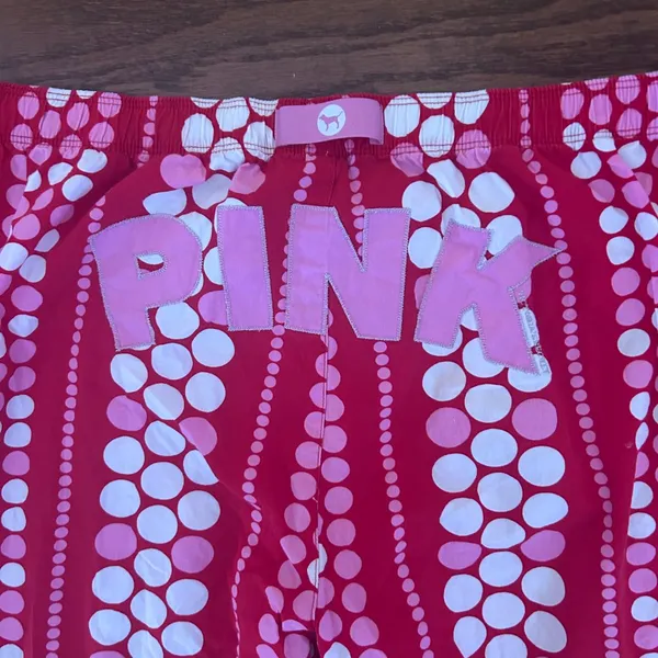 Vintage 2000’s Victoria’s Secret PINK Polka Dots Pajama Pants PJs Size Large i - Image 9