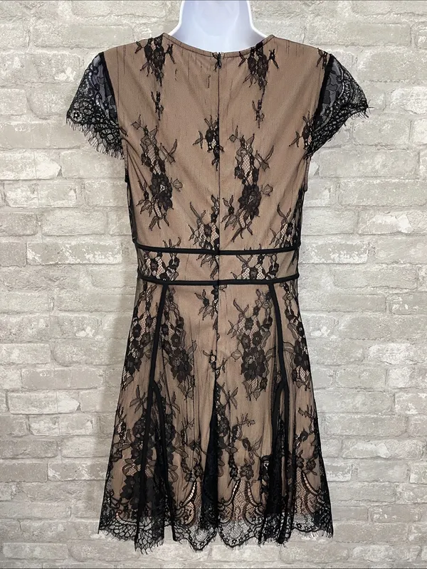 Lulus Liano Black Lace Skater Dress - Image 3