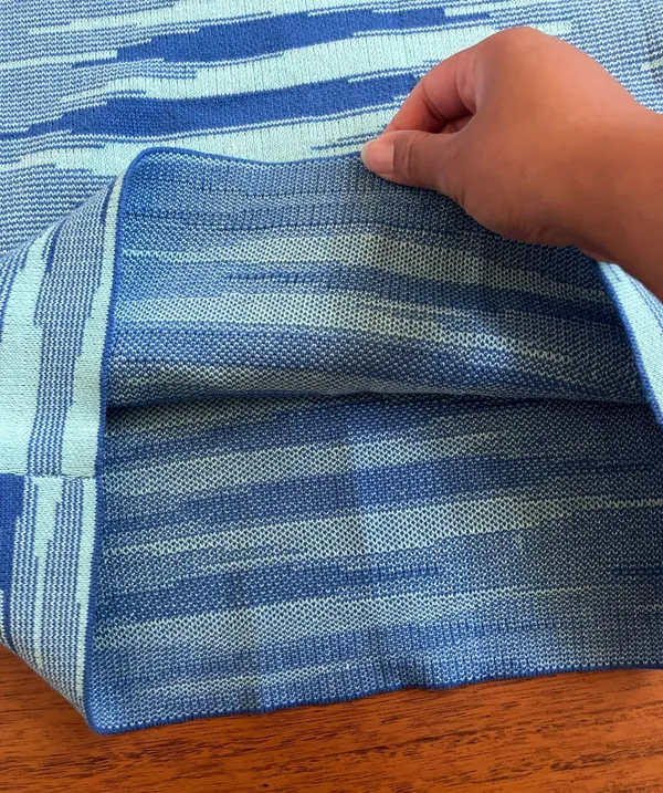 Beginning Boutique Blue Knit Dress - Image 5